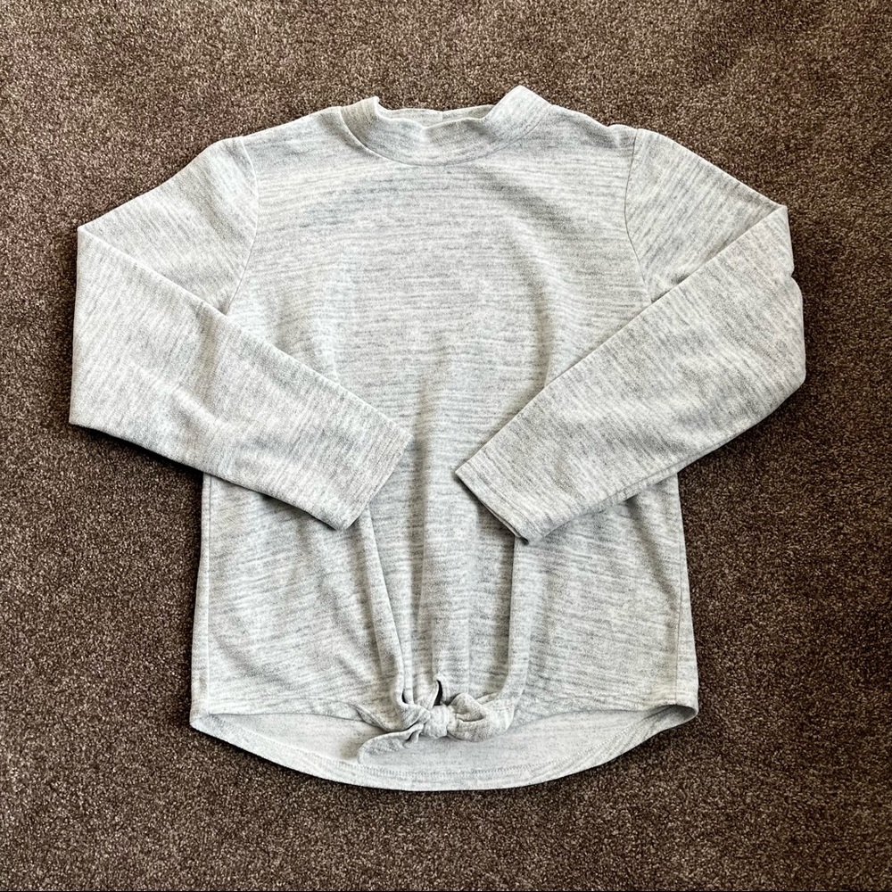 Old Navy Fleece Tie-front Top